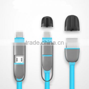 LED 2 in 1 USB for IOS and Android data cable