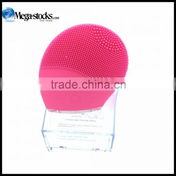 Portable Wholesale Silica gel wash face machine facial skin cleansing virbration rechargable devices