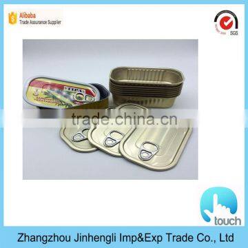 aluminum tuna tin can easy open ends can