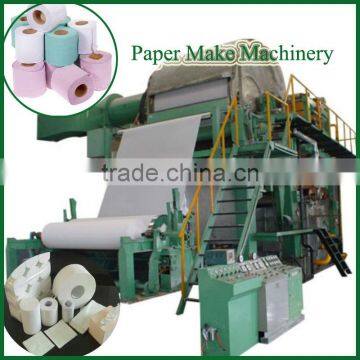 High Speed Automatic 1-10Tons toilet paper machine Paper Making Machine From Waste Paper