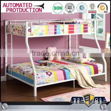 School furniture steel bed adult bunk bed 2 tire cot bed