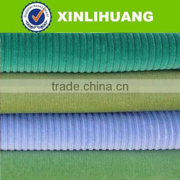 100% cotton dyed fine wale corduroy fabric with spandex