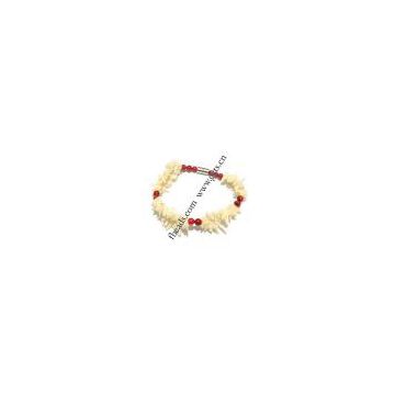 coral bead bracelet