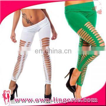 2015 china supplier wholesale open hot sexy girl photo pure color leggings