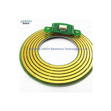 Through Hole Compact High Speed Pancake Slip Ring Connector for CNC Equipment