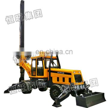 Drive Rotary Drilling Rig For Pile Driving With Wheels