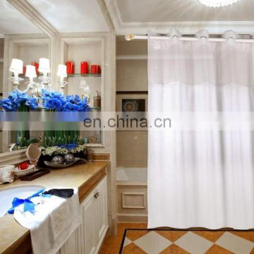 Factory direct custom hookless polyester shower curtain for hotel