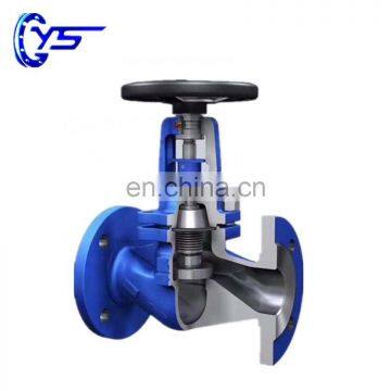 Carbon Steel WCB Flange End Bellow Sealing Manual PN26 PN25 PN40 Globe Valve