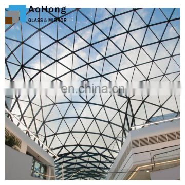 Tempered Glass for Roof, 4mm 5mm 6mm 8mm 10mm Roofing Glass