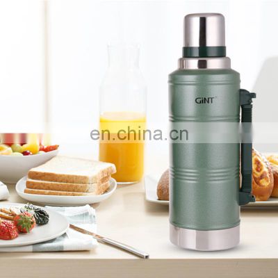 GiNT 2.2L Big Size Double Wall 304 Stainless Steel Insulated Water Bottle Vacuum Flask for Drinking Water