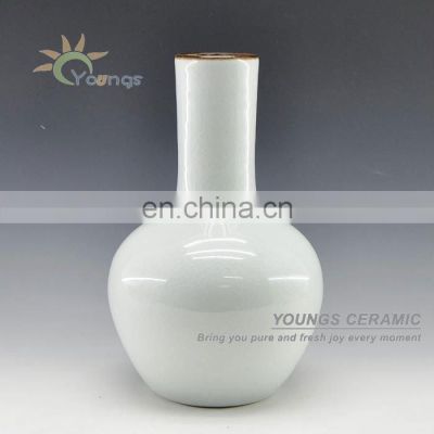 Crackled White Glaze Ceramic Wholesale Retail Vases
