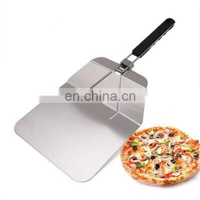 Factory Supply Custom Made Professional Small Steel Long Handle Cake Folding Pizza Shovel