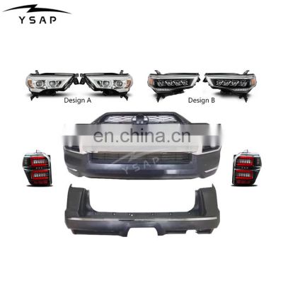 High performance facelift body kit accessories grille head lamp headlight tail lamp for 10-13 4Runner upgrade to 18 Limited kit