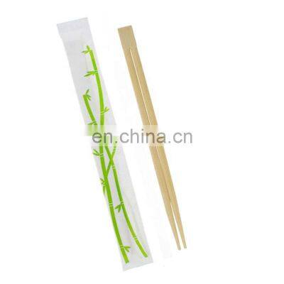 Wholesale bamboo disposable chopsticks twins sushi chopsticks with customized full sleeve paper