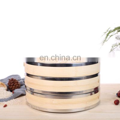 Durable Bamboo Steamer Asian Style Traditional Food Premium Home Mini Bamboo Steamer Beneficial Lined 12 Inch