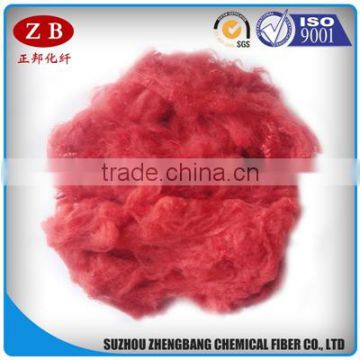 recycled polyester fiber tow with red color