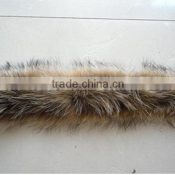 Raccoon Fur/Natural Raccoon Fur Strips / Raw Fur Material