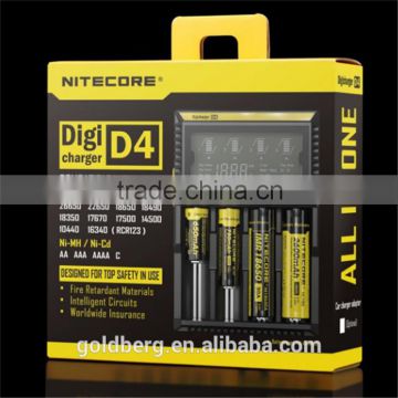 USA Bulk buy Original NiteCore d4 Intellicharger I2/I4/D4 Battery Charger For Li-ion /Ni-MH Batteries