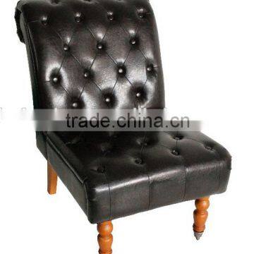 2016 new model wooden leather sofa / living room sofa / relax chair