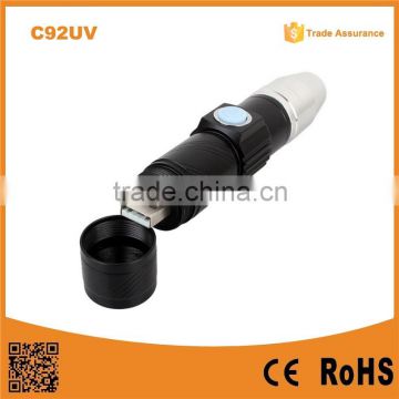 2015 New Rechargeable 365nm Taiwan UV LED Flashlight