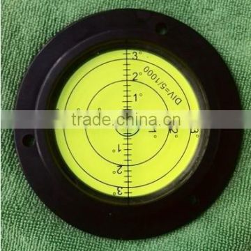 Glass pmma bubble level round vials with mounting holes KC-21114
