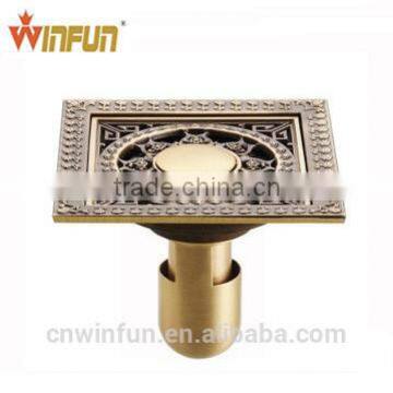 12cm Bathroom Brass Floor drain washing machine drainer/antique bronze finish top quality bathroom accessories