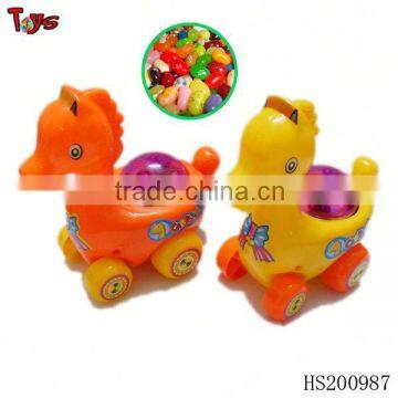 pull line horse with light candy and toys