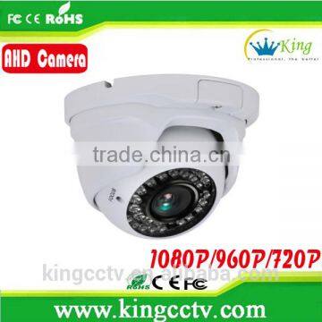 Hot 1080P 960P 720p AHD Camera 2.8-12mm Vandalproof Dome ahd cctv camera