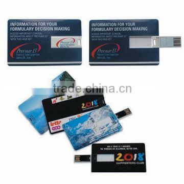 Full Corlor Printing Business Card usb flash card, bulk 1gb usb flash drives sample available