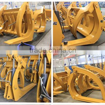 DX300LL Excavator hydraulic log grapple, Customized Excavator Wearable log grapple garb/log grapple fork made in China