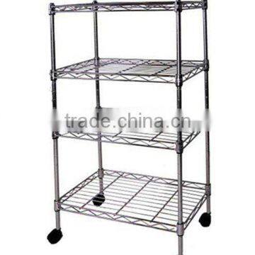Moveable wire shelf