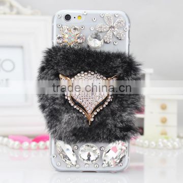 2016 furry diamond phone case for iphone 6s/6s plus