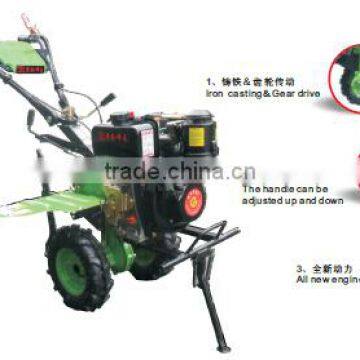 farm cultivator or garden tiller with 8HP 4-stroke air cooled diesel engine