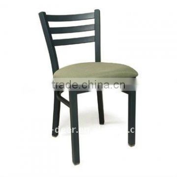 upholstered metal base dining chair