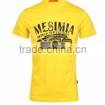 mens fashion design cotton plain bright t shirt