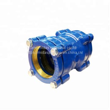 China PN16 di ductile cast iron restrained coupling for PPR pipe