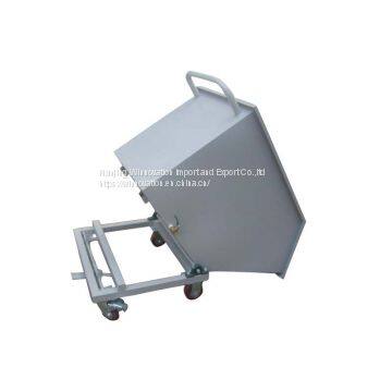 Iron scraps movable transportaion trolley and cart for workshop