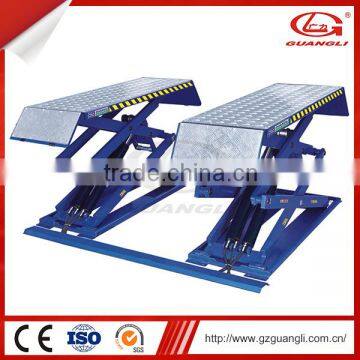 Adjustable lift height car scissor lift platform