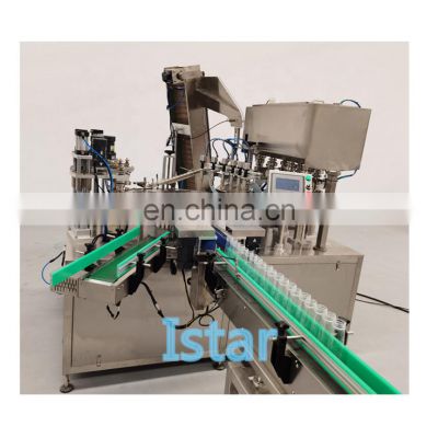 3 in 1 Automatic Liquid Filling Capping Machine For Cosmetic Lotion Cream