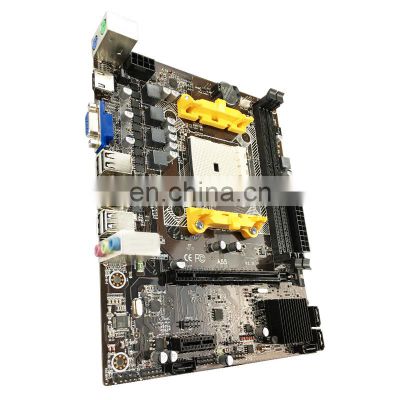 Factory 100% testing A55 AMD motherboard with DDR3 RAM FM1 socket Support A8 A6 A4 CPU motherboard