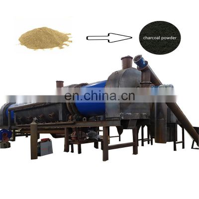Rice Husk Rotating Carbonization Furnace/ Continuous Charcoal Charring Stove/ Coconut Shell Carbonized Kiln Machine