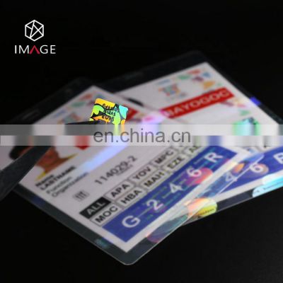 OEM Custom Holographic Transparent Hot Seal Laminating Pouches