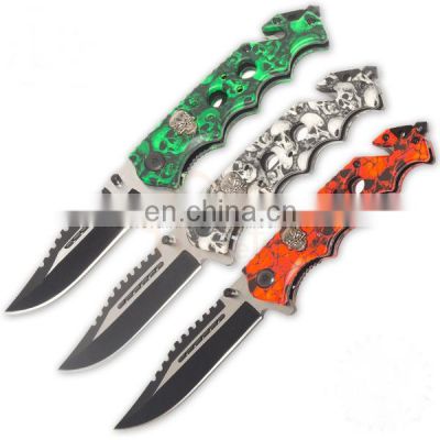 8.5 Inch quality stainless steel folding pocket knife with combat survival knife