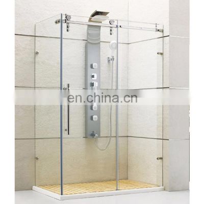 Top Seller  Exceptional Quality Popular Design  sliding door frameless room tempered glass bath enclosure shower cabin