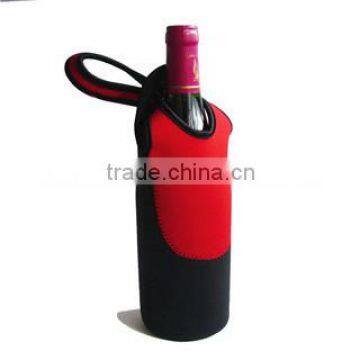neoprene wine carrier with handle, wine decration