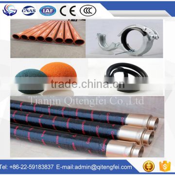 Concrete Pump reinforced Rubber Hose 4 layer wire and 2 ends