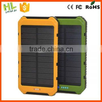 10000mah solar battery backup charger for mobile phone