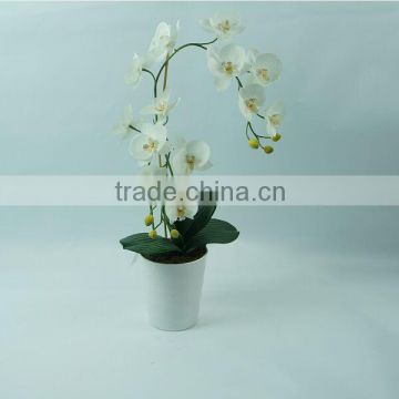 Wholesale Potted Silk Artificial Orchid Flowers With High Quality