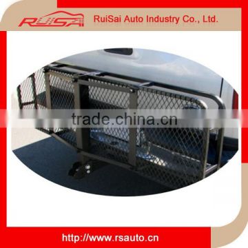 High strength factory supply Hitch mounted Fixed Shank Tray Cargo Carrier