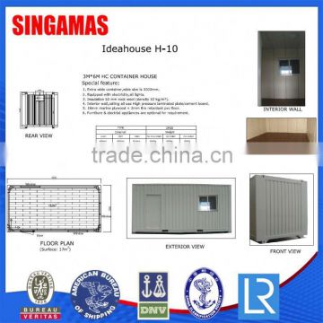 3M*6M HC Customized Flat Pack Container House For Sale